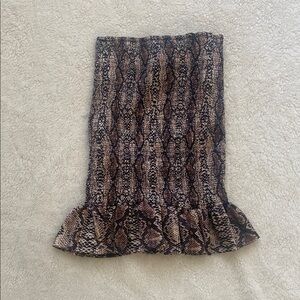 Elegant Snake Print Super Stretchy Skirt